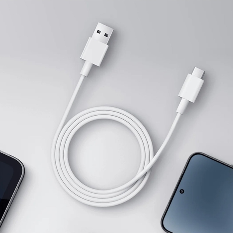 Xiaomi Original USB-A/USB-C Datový Kabel 3A 1m White