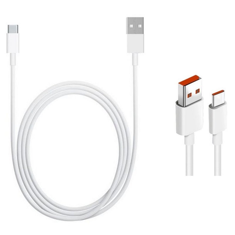 Xiaomi Original USB-C Datový Kabel 4A 1m White (Bulk)
