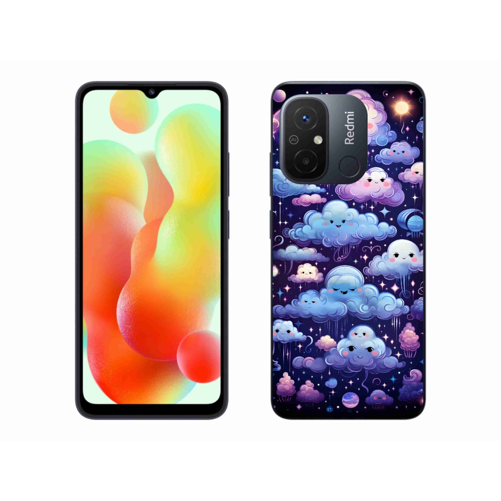 Gelový kryt mmCase na Xiaomi Redmi 12C - mráčky
