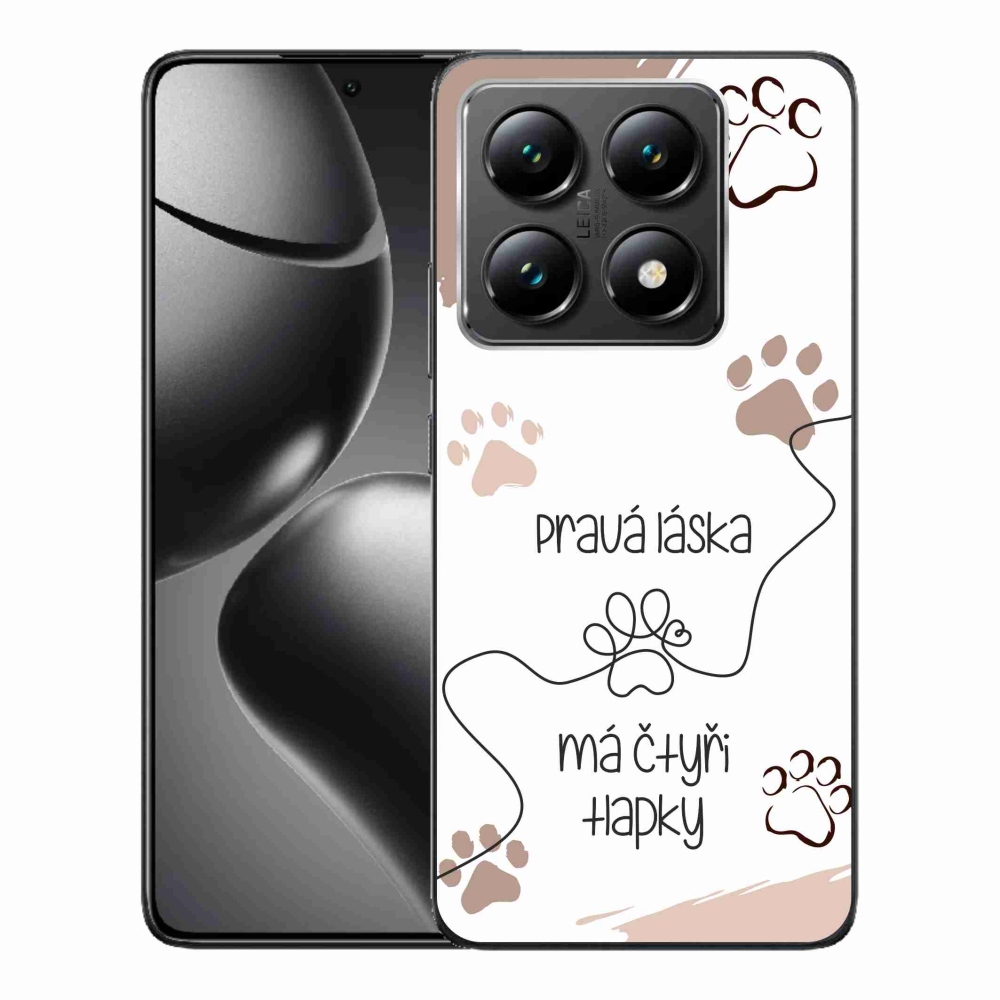 Gelový kryt mmCase na Xiaomi 14T - psí motiv 1 bílé pozadí