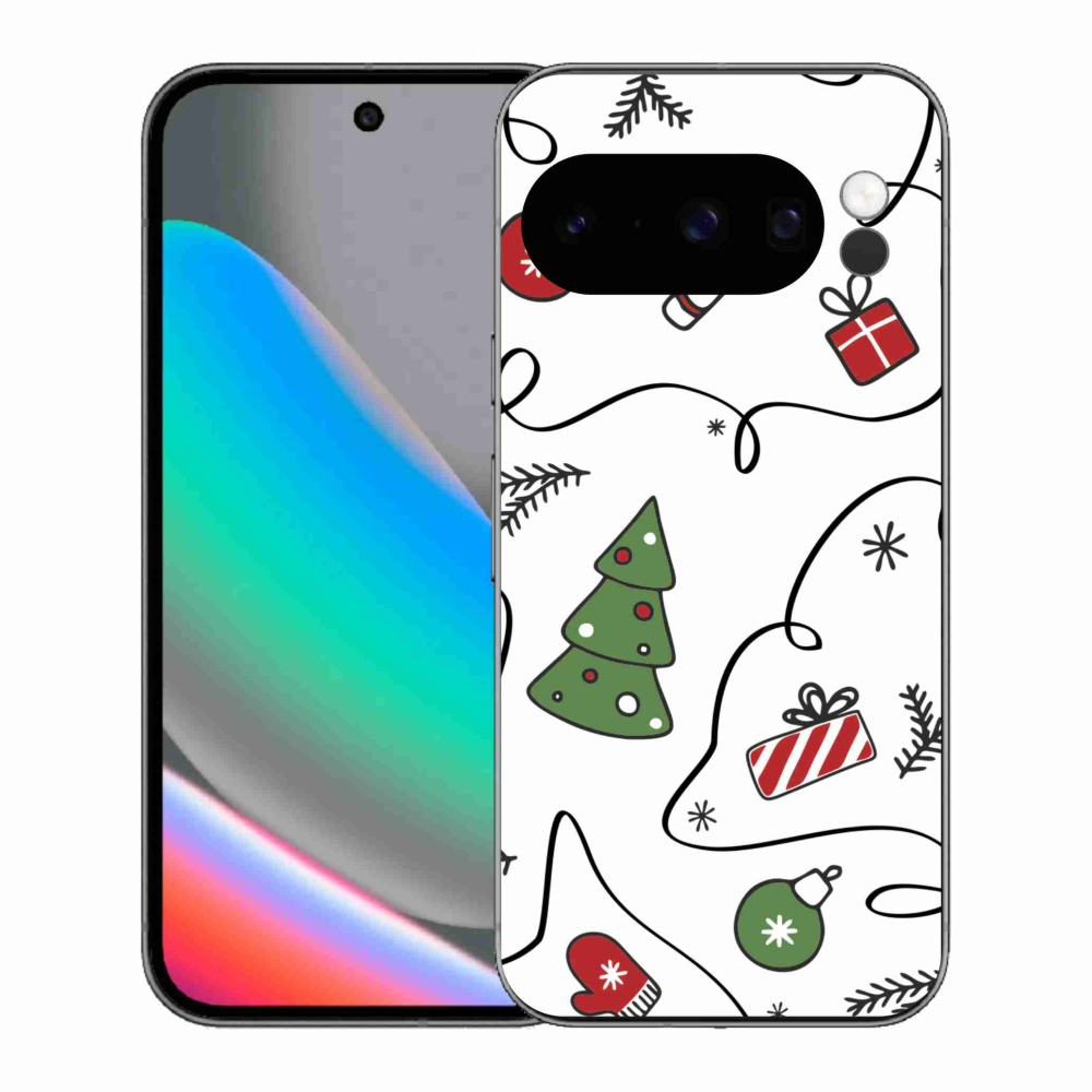 Gelový kryt mmCase na Google Pixel 10 Pro - vánoční motivy