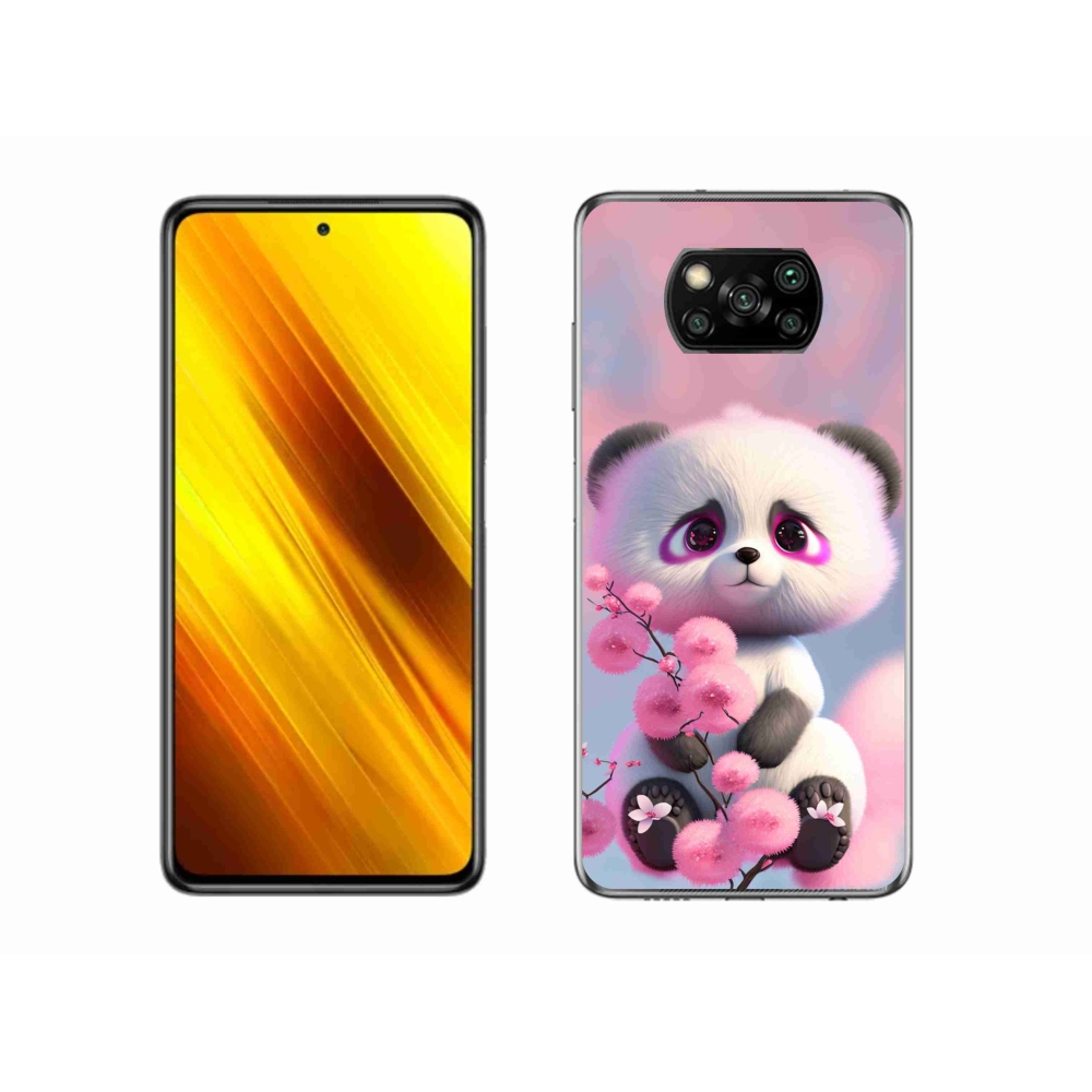 Gelový kryt mmCase na Xiaomi Poco X3 - roztomilá panda 1