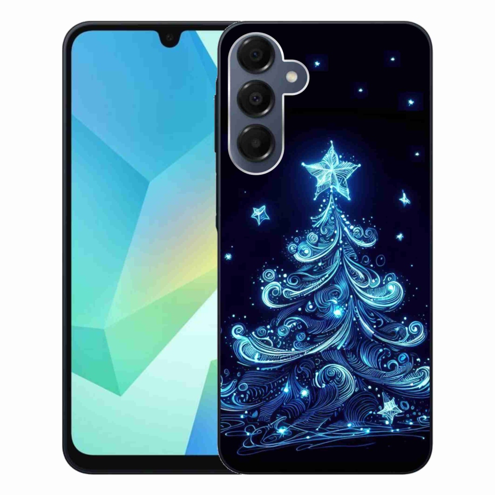 Gelový kryt mmCase na Samsung Galaxy A16 4G/5G - neonový vánoční stromek 4