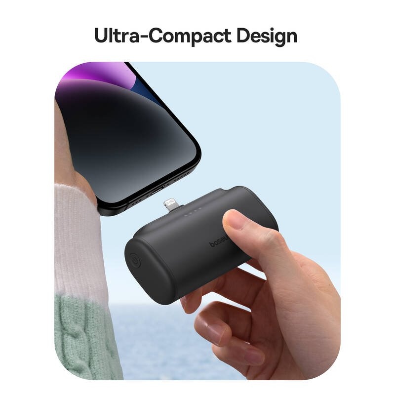 Baseus Compact (IP Edition) 20W Fast Charge USB-C Powerbanka 5000mAh Cluster Black