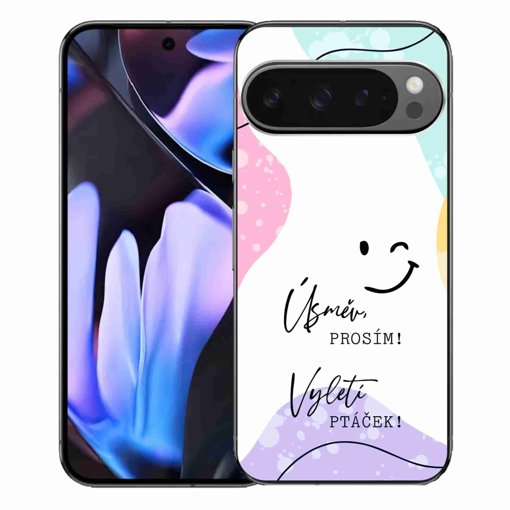 Gelový kryt mmCase na Google Pixel 9 Pro XL - vtipný text 4 bílé pozadí