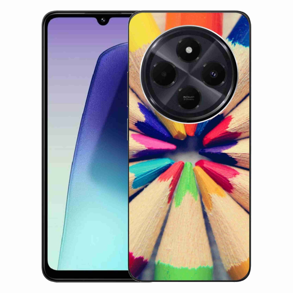 Gelový kryt mmCase na Xiaomi Redmi 14C/Poco C75 - pastelky 