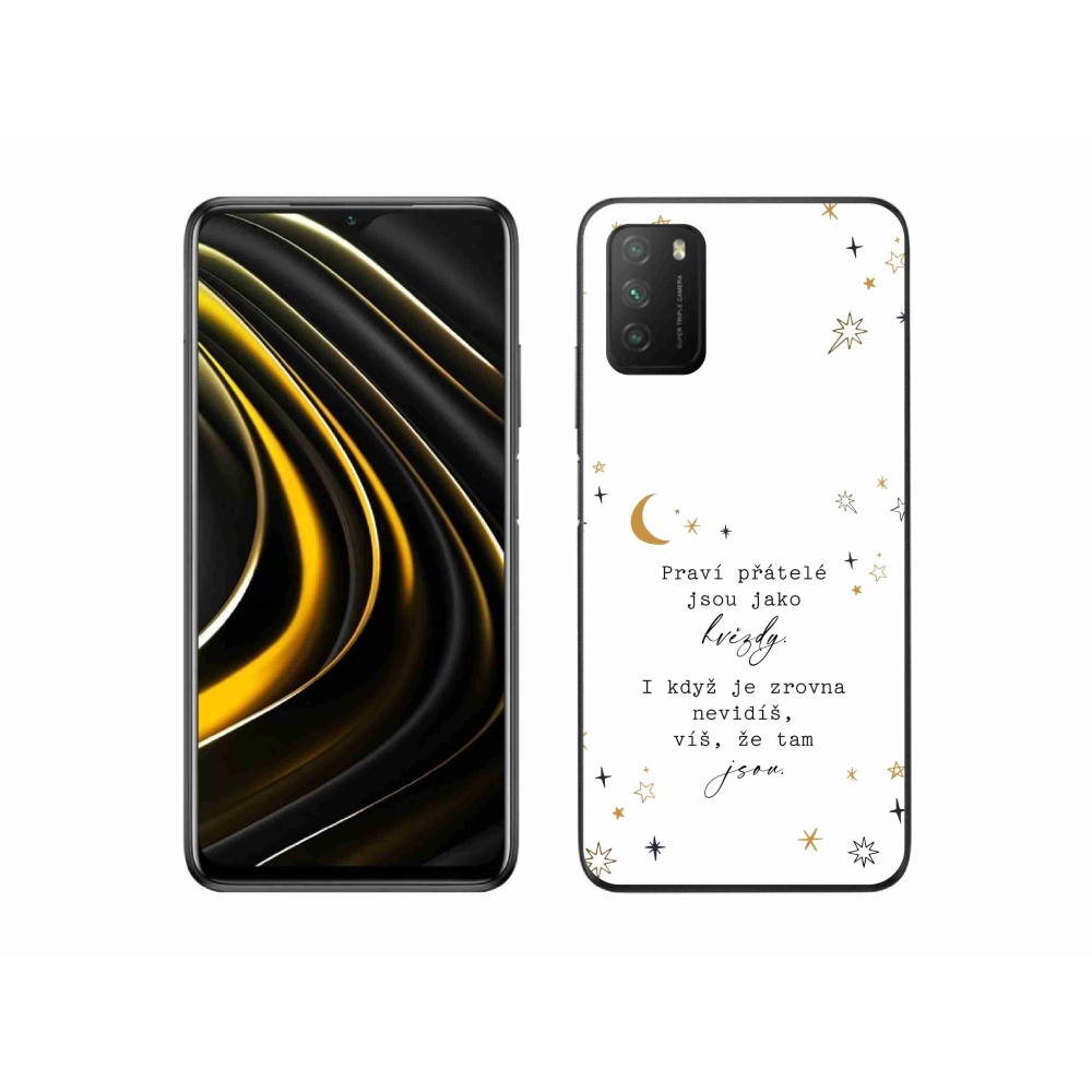 Gelový kryt mmCase na Xiaomi Poco M3 - citát 6 bílé pozadí