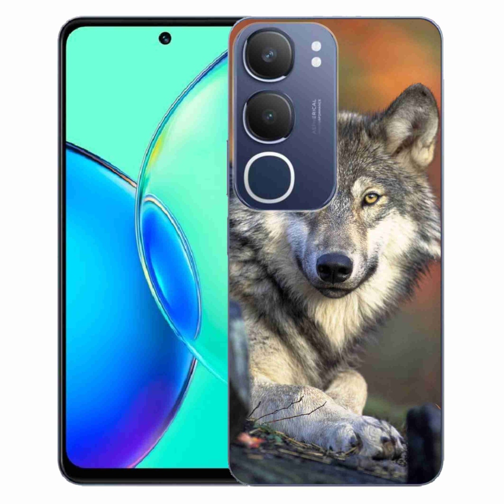 Gelový kryt mmCase na Vivo Y19s - vlk