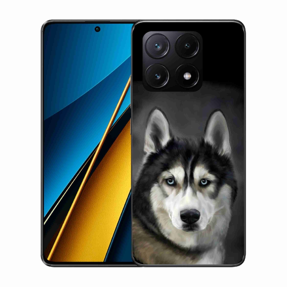 Gelový obal mmCase na Xiaomi Poco X6 Pro 5G - husky