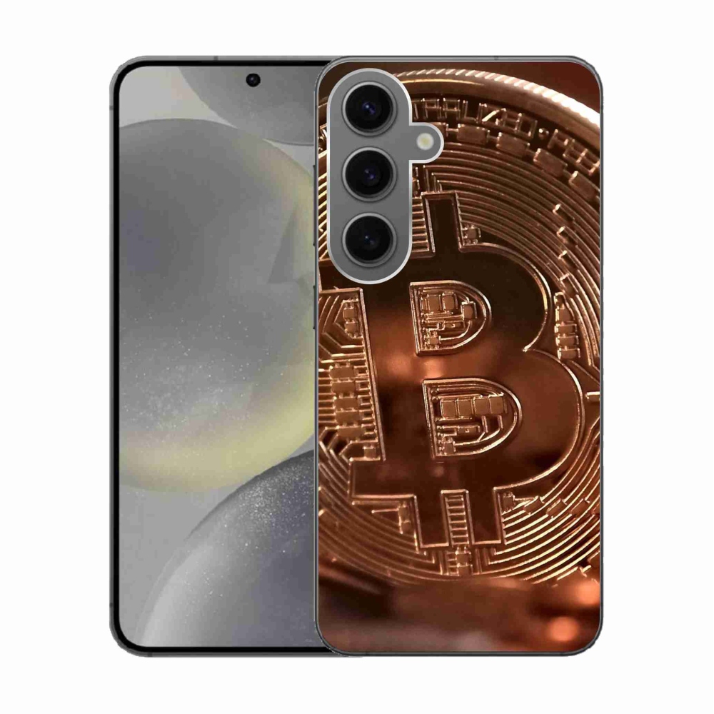 Gelový kryt mmCase na Samsung Galaxy S24 - bitcoin