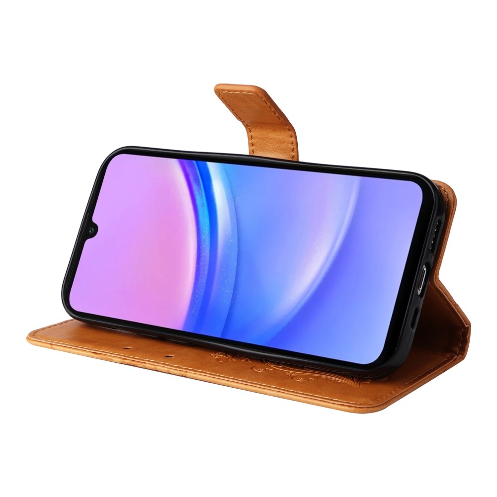 Big Butterfly knížkové pouzdro na Samsung Galaxy A16 4G/5G/A26 5G - žluté