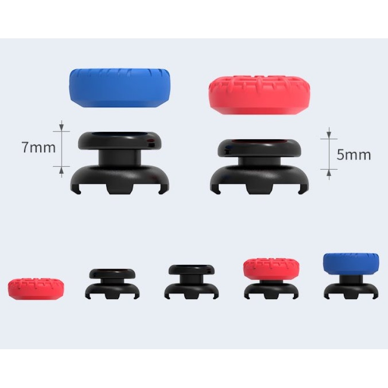 iPega P5029 Silikonové Krytky Ovládacích Páček pro PS5/PS4 4ks Red/Blue