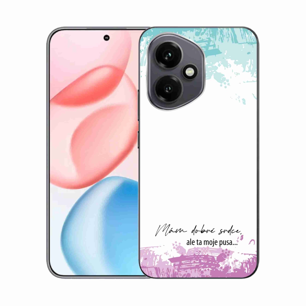 Gelový kryt mmCase na Honor 400 - vtipný text 3 bílé pozadí