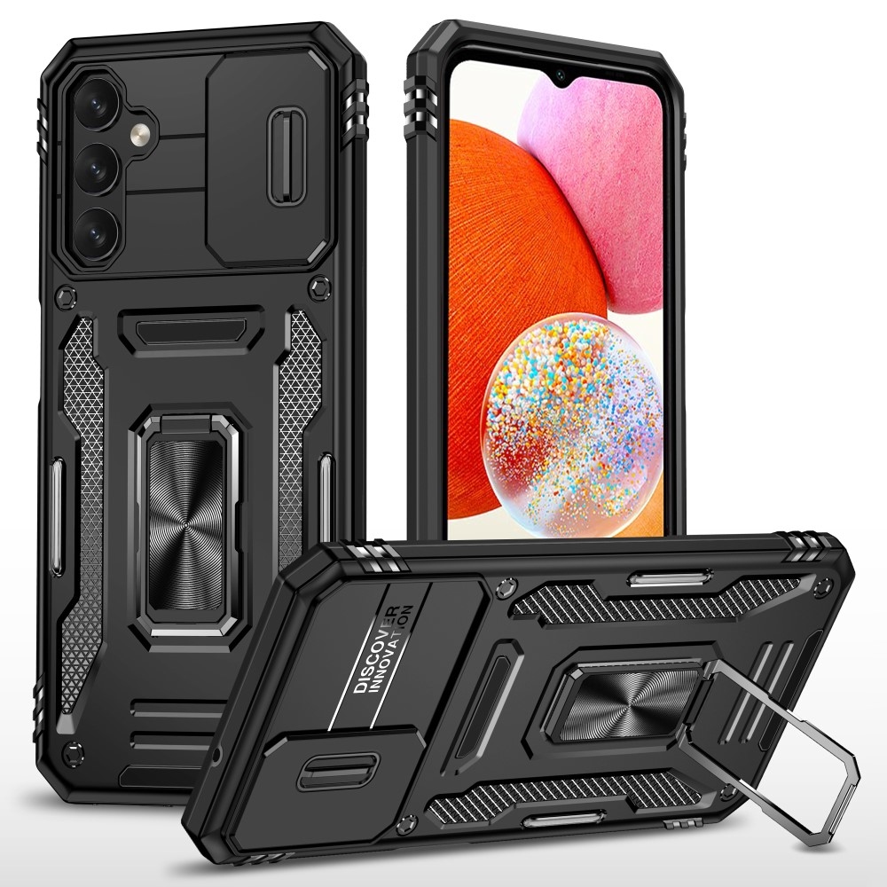 Lens odolný hybridní kryt pro Samsung Galaxy A15 4G/5G - černý