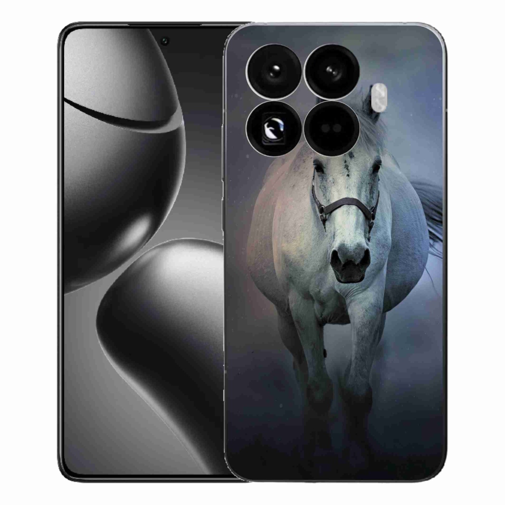 Gelový kryt mmCase na Xiaomi 15T Pro - běžící bílý kůň