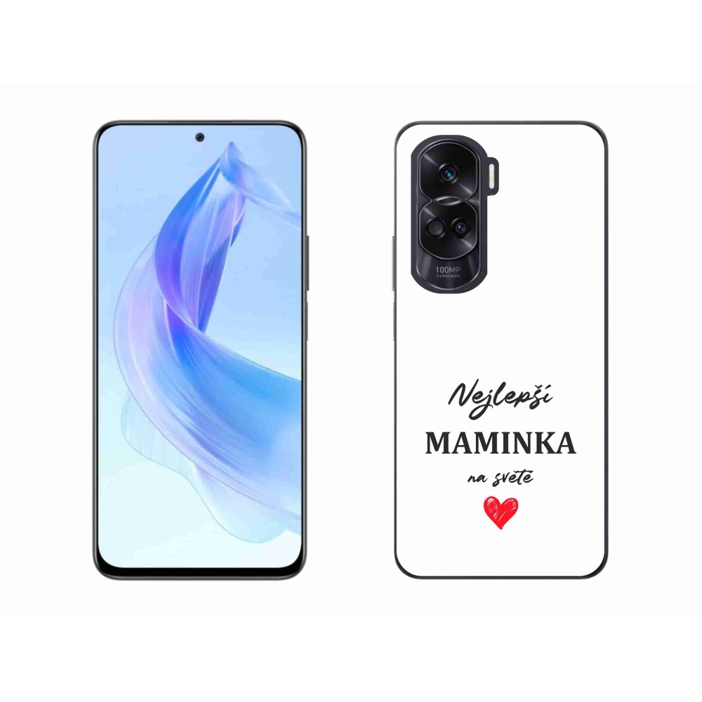 Gelový kryt mmCase na Honor 90 Lite - nejlepší maminka 1 bílé pozadí