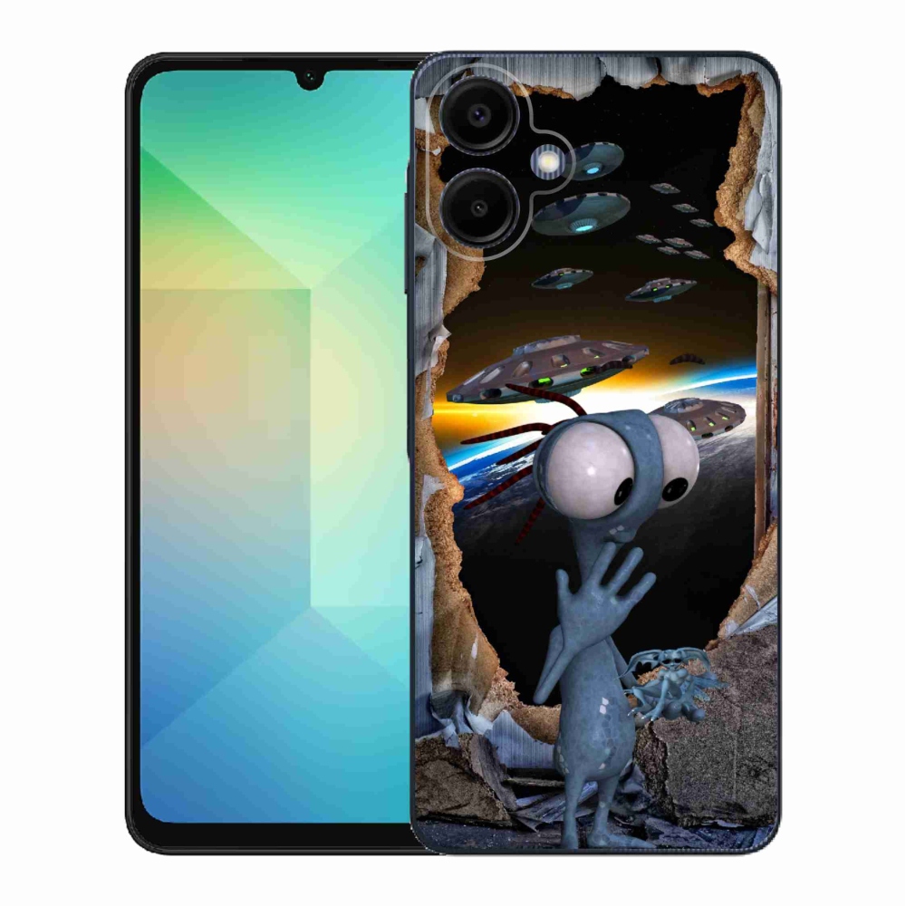 Gelový kryt mmCase na Samsung Galaxy A06 4G - mimozemšťan