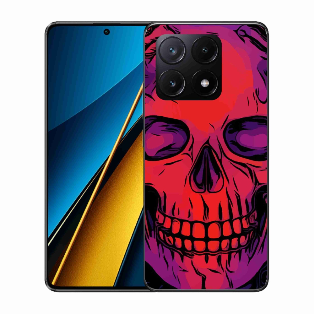 Gelový obal mmCase na Xiaomi Poco X6 Pro 5G - lebka