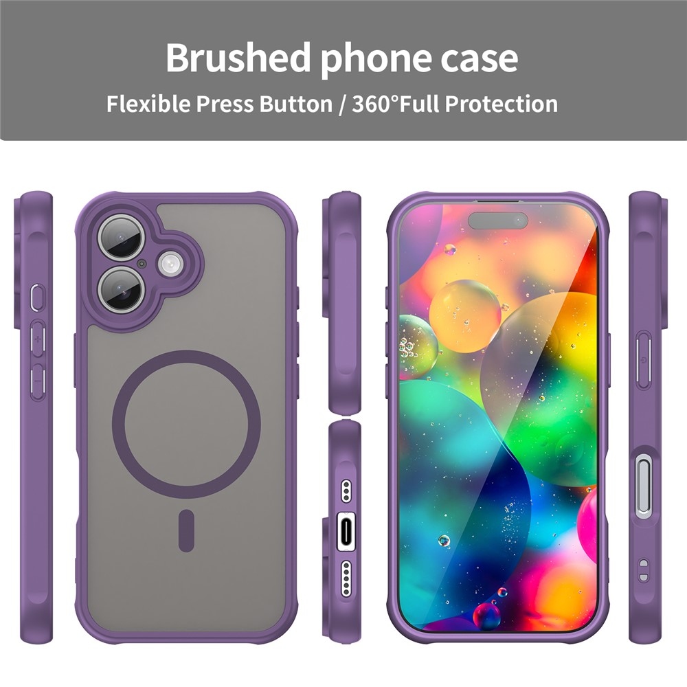 Case matný gelový obal s MagSafe na iPhone 17 - fialový