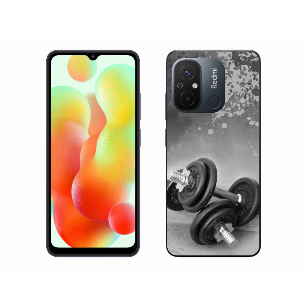 Gelový kryt mmCase na Xiaomi Redmi 12C - činky 1