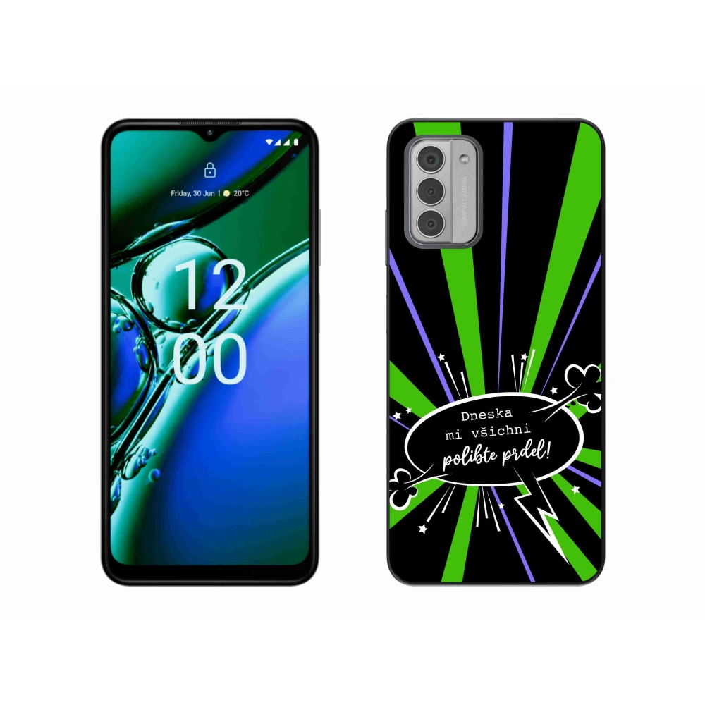 Gelový kryt mmCase na Nokia G42 - vtipný text 15 černé pozadí