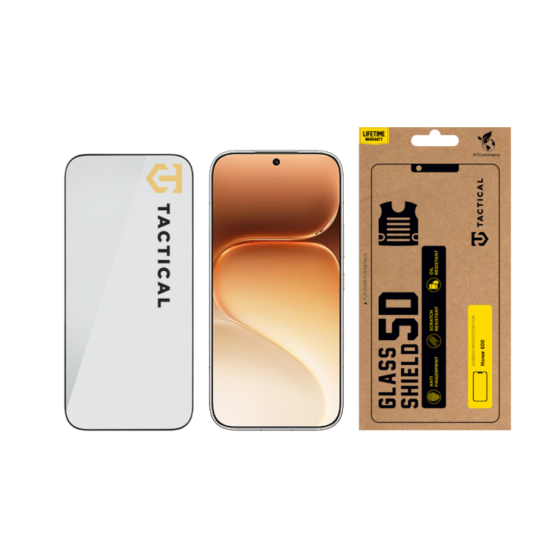 Tactical Glass Shield 5D sklo pro Honor 600 Black
