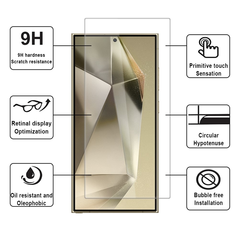 2.5D tvrzené sklo na Samsung Galaxy S25 Ultra