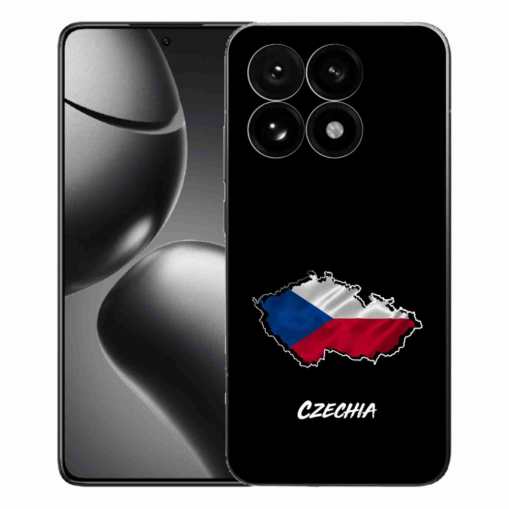Gelový kryt mmCase na Xiaomi 15T - Czechia černé pozadí