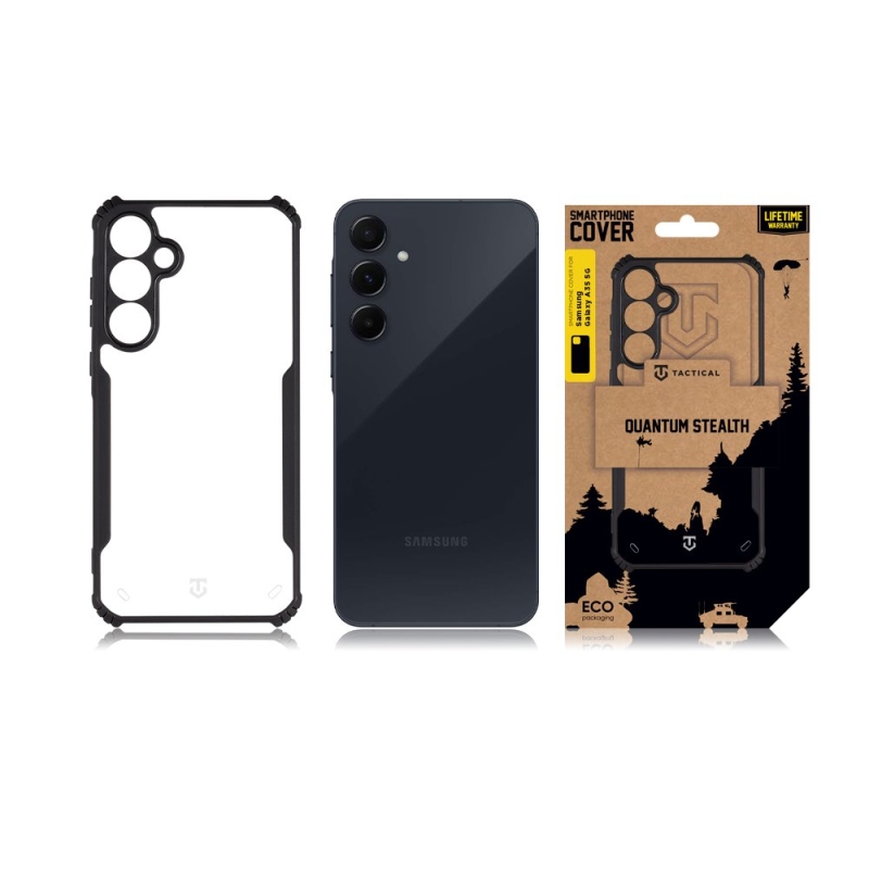 Tactical Quantum Stealth Kryt pro Samsung Galaxy A35 5G Clear/Black