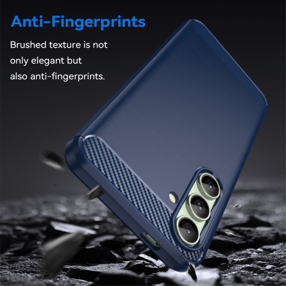 Carbon odolný gelový obal na Samsung Galaxy S24 FE - modrý