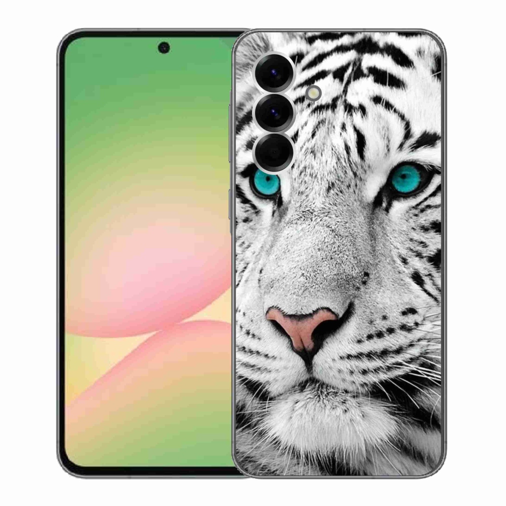 Gelový kryt mmCase na Samsung Galaxy A56 5G - bílý tygr