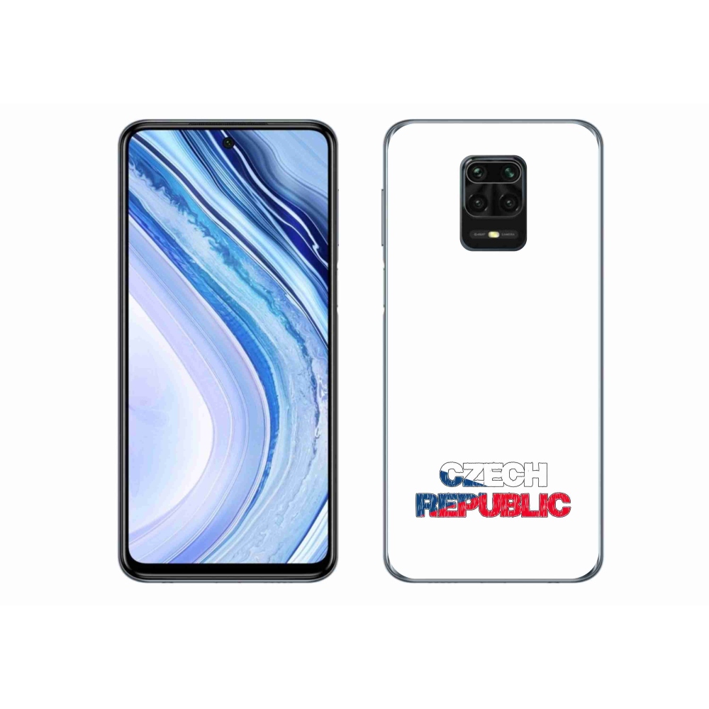 Gelový kryt mmCase na Xiaomi Redmi Note 9S - Czech Republic bílé pozadí