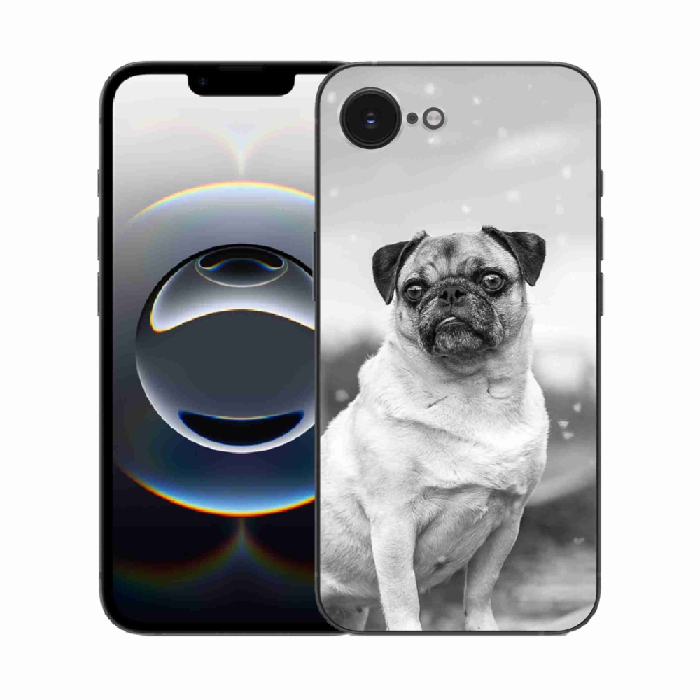 Gelový kryt mmCase na iPhone 16e - mops