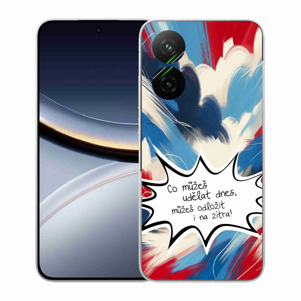 Gelový kryt mmCase na Xiaomi Poco F7 5G - vtipný text 9 bílé pozadí