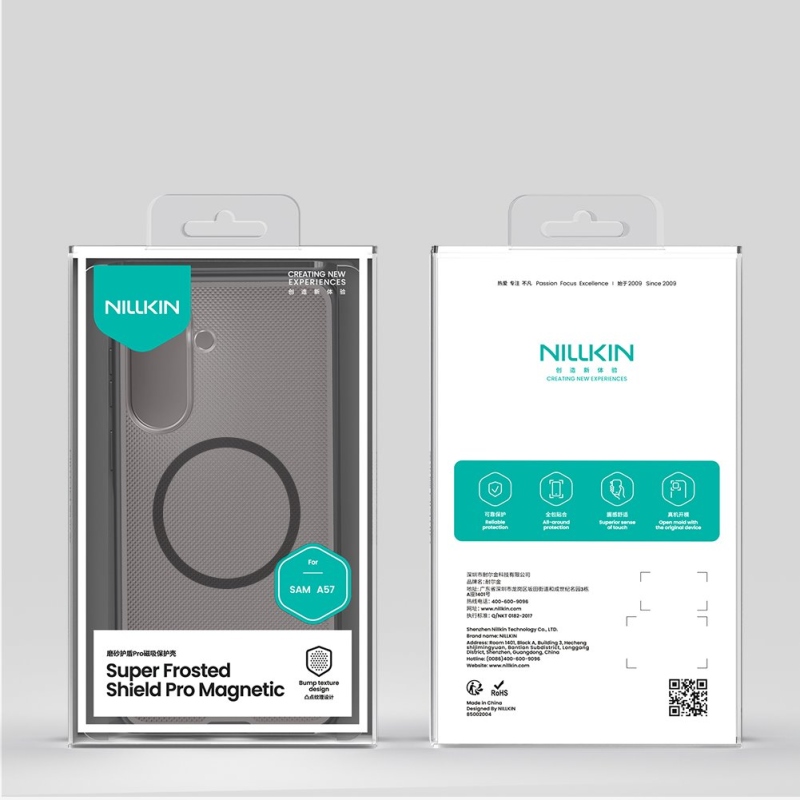 Nillkin Super Frosted PRO Magnetic Zadní Kryt pro Samsung Galaxy A57 Transparent Black