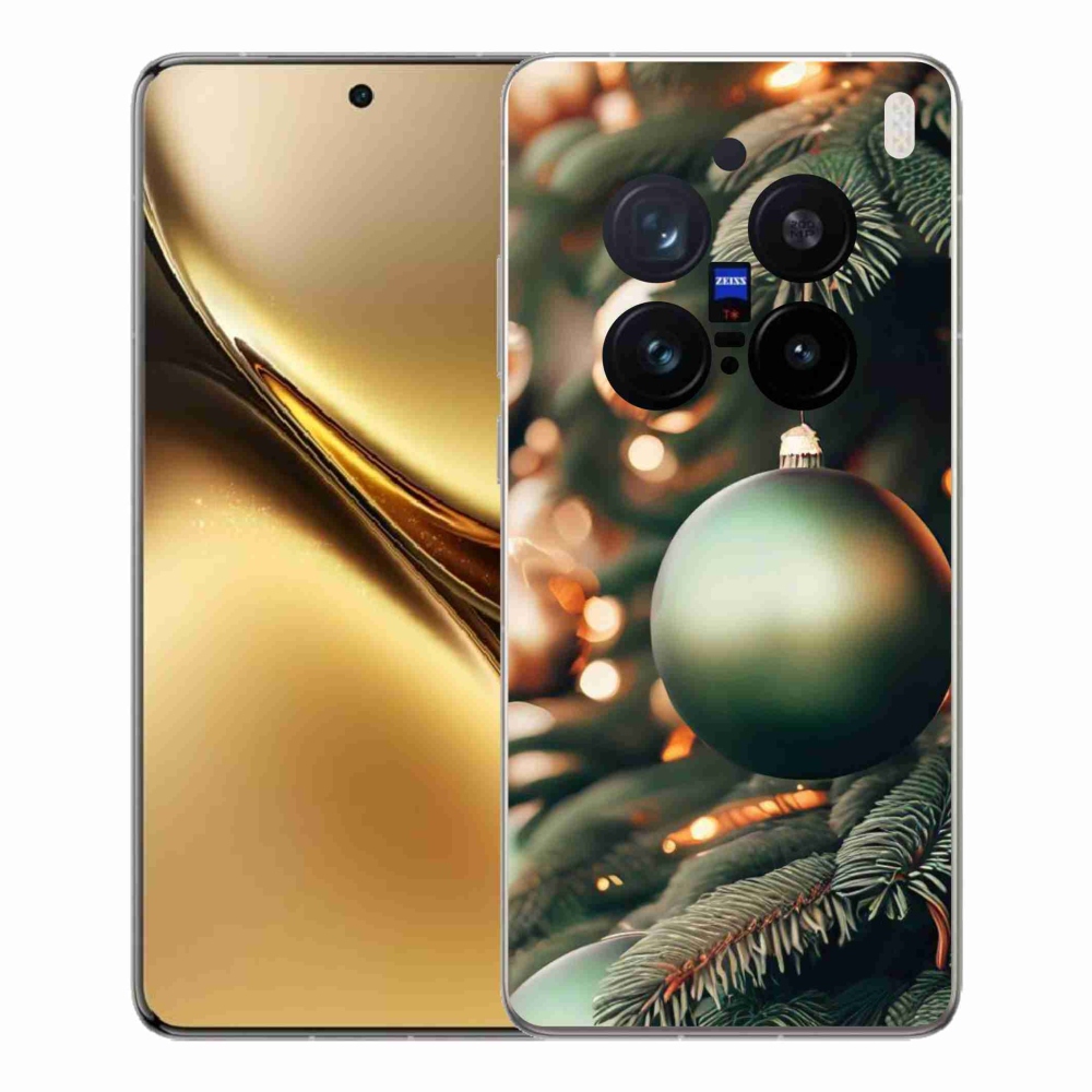 Gelový kryt mmCase na Vivo X200 Pro 5G - vánoční ozdoby 1
