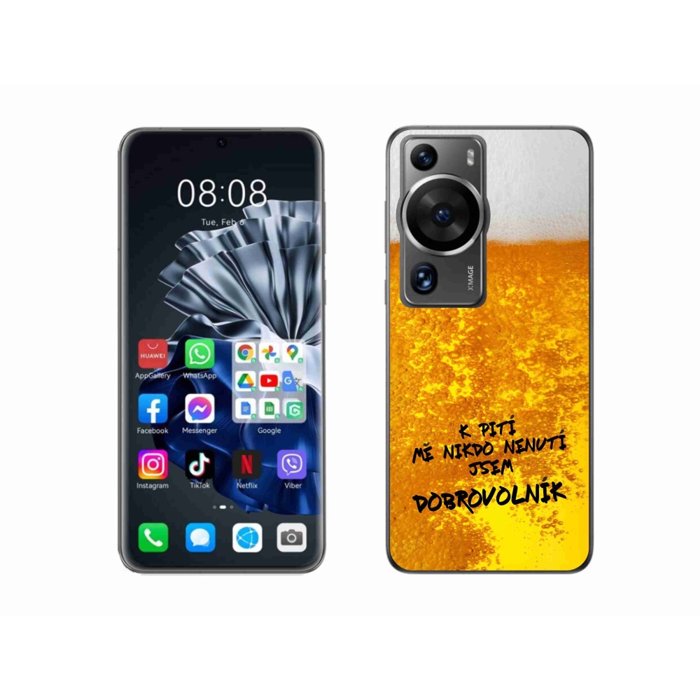 Gelový kryt mmCase na Huawei P60 Pro - pivní motiv 4