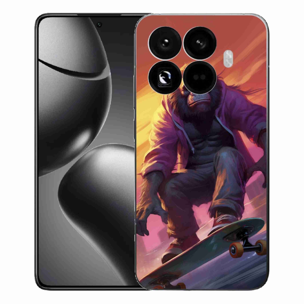 Gelový kryt mmCase na Xiaomi 15T Pro - gorila na skateboardu