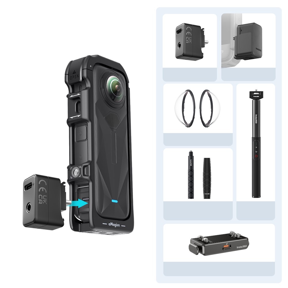 AMAGISN rychloupínací ochranný rám pro Insta360 X5
