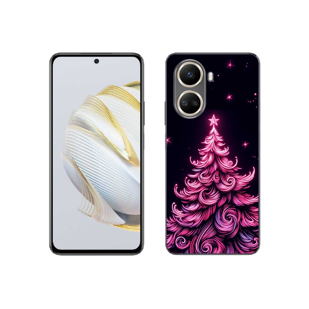 Gelový kryt mmCase na Huawei Nova 10 SE - neonový vánoční stromek 2