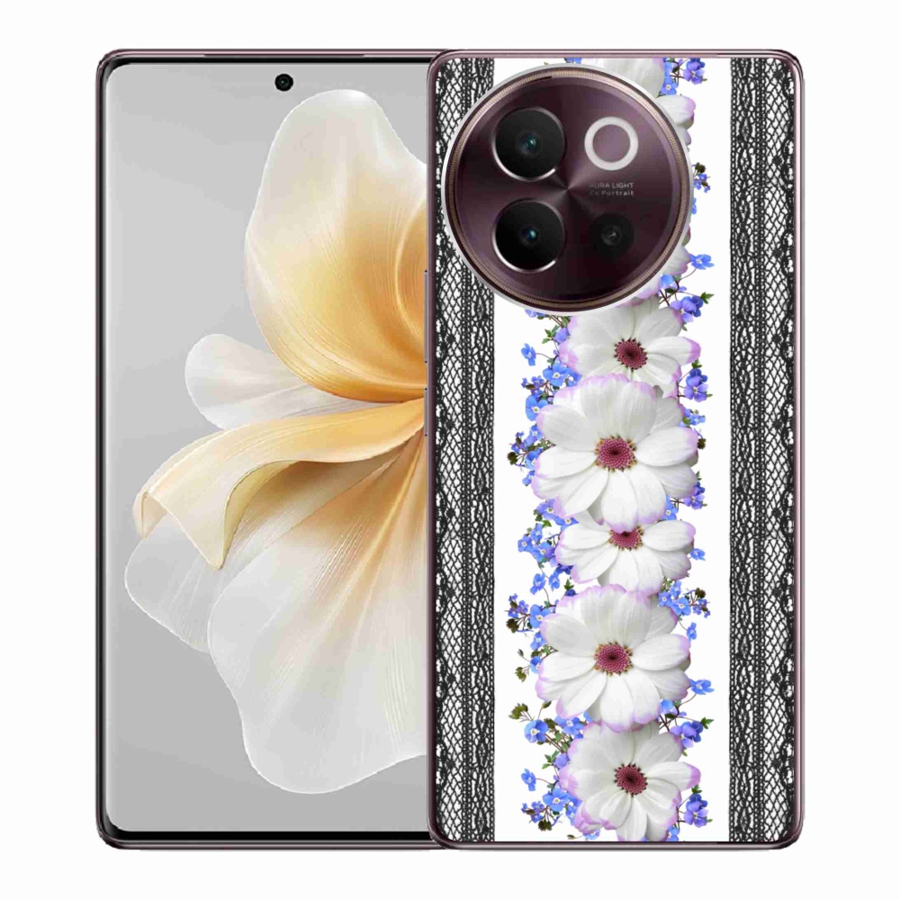 Gelový kryt mmCase na Vivo V40 Lite 5G - květiny 8