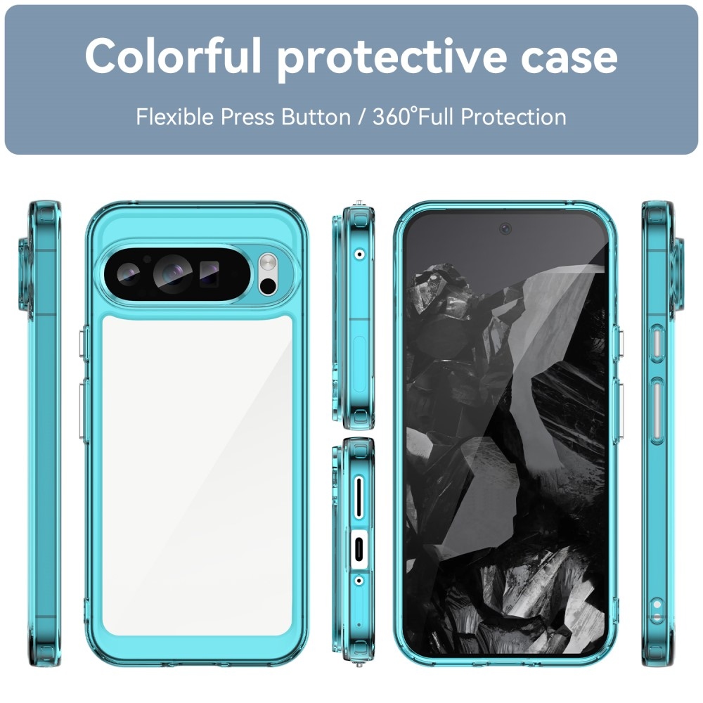 Gelový obal s pevnými zády na Google Pixel 9 Pro XL - světlemodrý