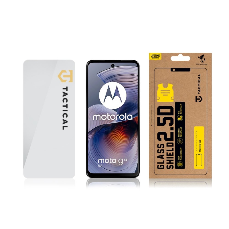 Tactical Glass Shield 2.5D sklo pro Motorola G55 Clear