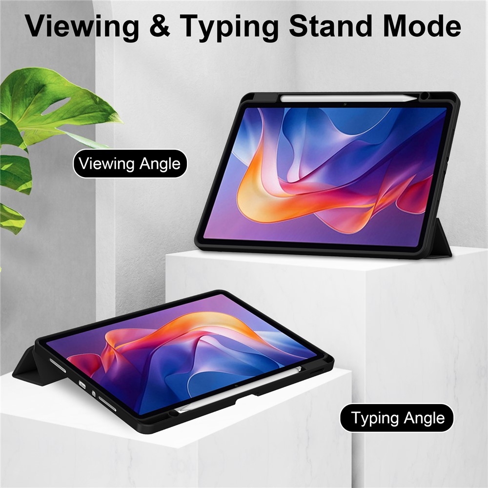 Case chytré zavírací pouzdro na tablet Xiaomi Redmi Pad 2 - černé