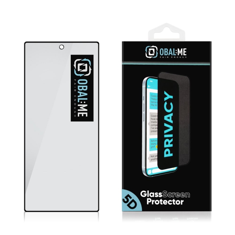 OBAL:ME Privacy 5D Tvrzené Sklo pro Samsung Galaxy Z Fold 8 Ultra Black