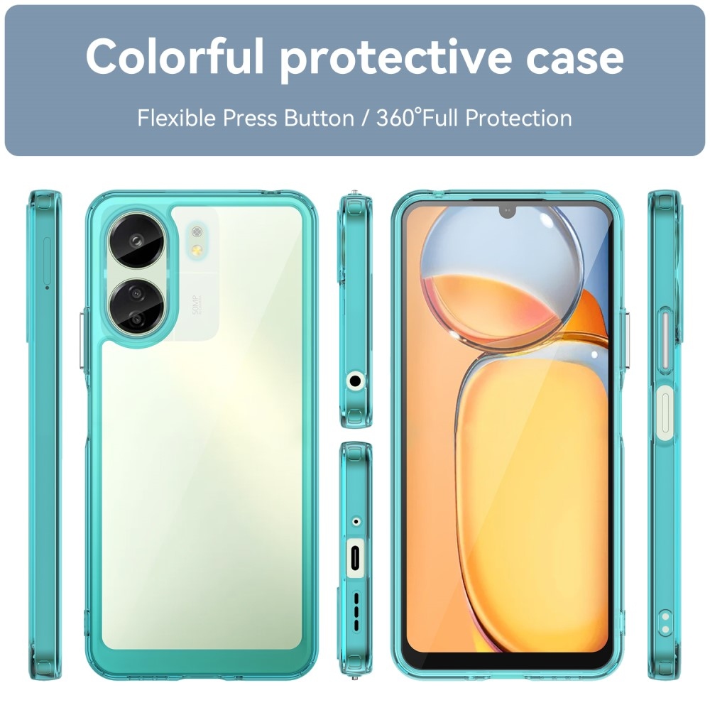 Gelový obal s pevnými zády na Xiaomi Poco C65/Redmi 13C - světlemodrý