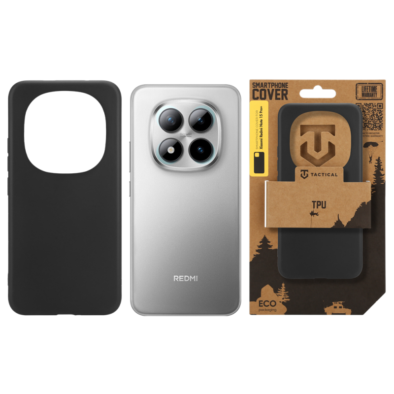 Tactical TPU Kryt pro Xiaomi Redmi Note 15 Pro+ Black 
