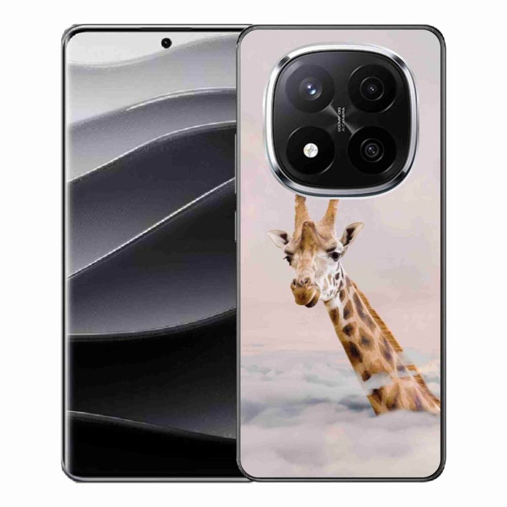 Gelový kryt mmCase na Xiaomi Redmi Note 14 Pro+ 5G - žirafa v oblacích