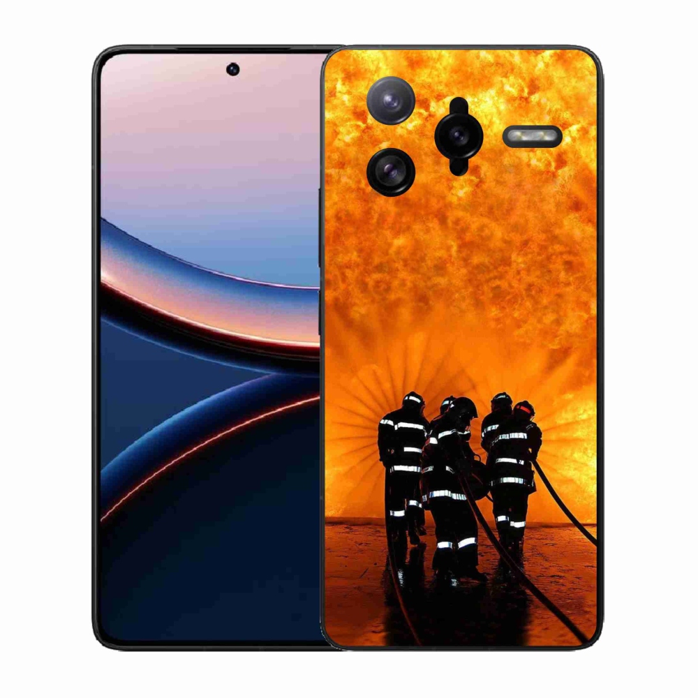 Gelový kryt mmCase na Xiaomi Poco F7 Ultra - požár