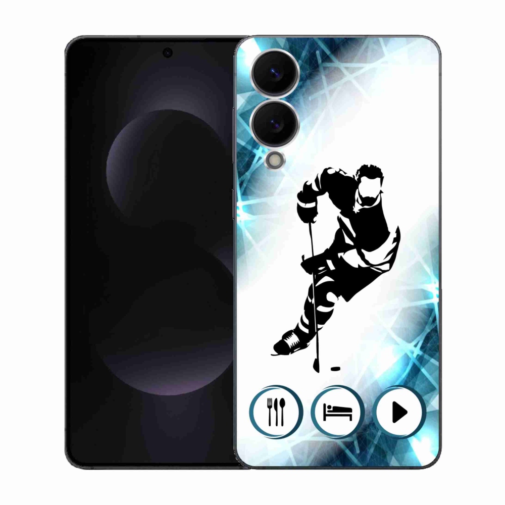 Gelový kryt mmCase na Samsung Galaxy S25 Edge - hokej 1